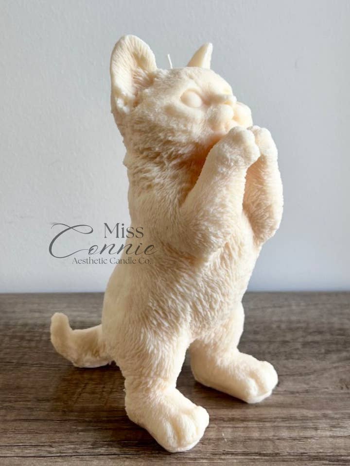 Standing Cat Candle for wholesale by Miss Connie Candles