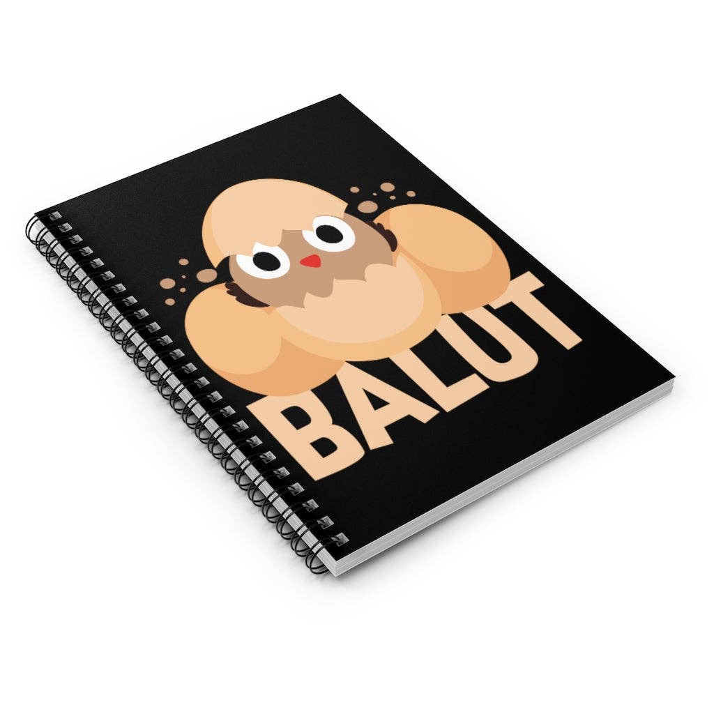 Teegarb LLC - Wholesale Notebook - Spiral Notebook  Funny Prideful Filipino Balut Illustration Women Men Pinoy Humorous Distinctive2