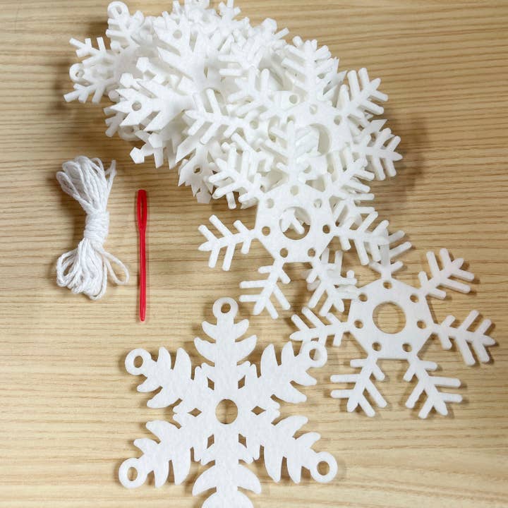 Decomod - Vendita all'ingrosso Set di decorazioni - Confezione da 20 Fiocchi di Neve Piccoli5