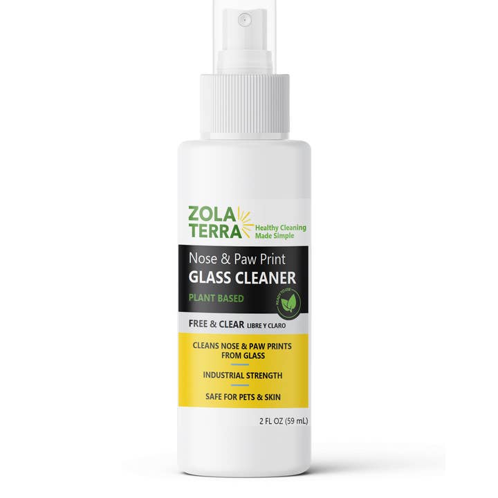 ZolaTerra - Wholesale Glass Cleaner - Pet Nose & Paw Print Glass Cleaner1