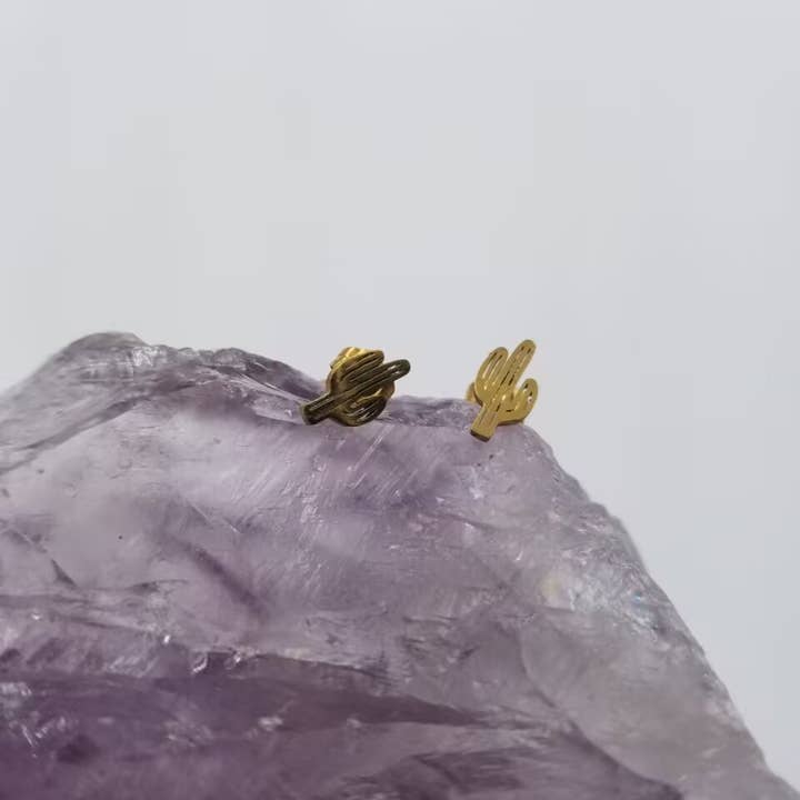 magnolia jewelry - Wholesale Jewelry Set - Western Cactus Necklace and Stud Earrings Jewelry Set2