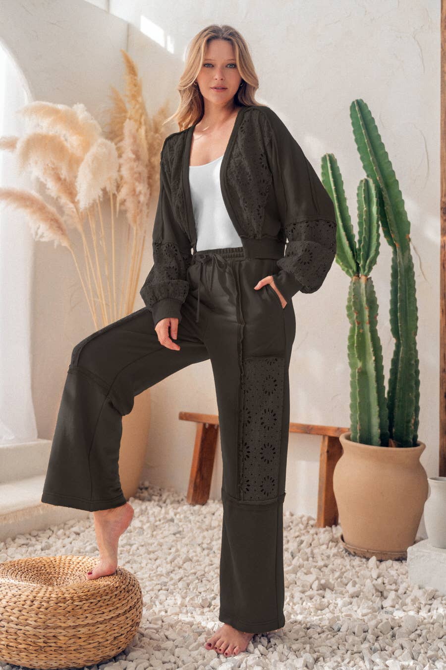 Oddi – wholesale Pants – Women's – Acid Washed French Terry Pants7