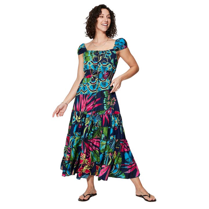 ROBE ÉTÉ LONGUE SANS MANCHES MBM0008D pour la vente par La Mano Boho