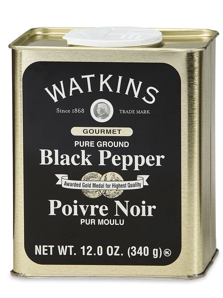 Pure Ground Black Pepper 12 oz for wholesale by The Watkins Co.