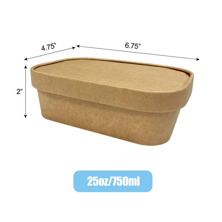 Kis Paper - Wholesale Food Storage Container - Kraft Paper Food Container with PP or Paper Lid6