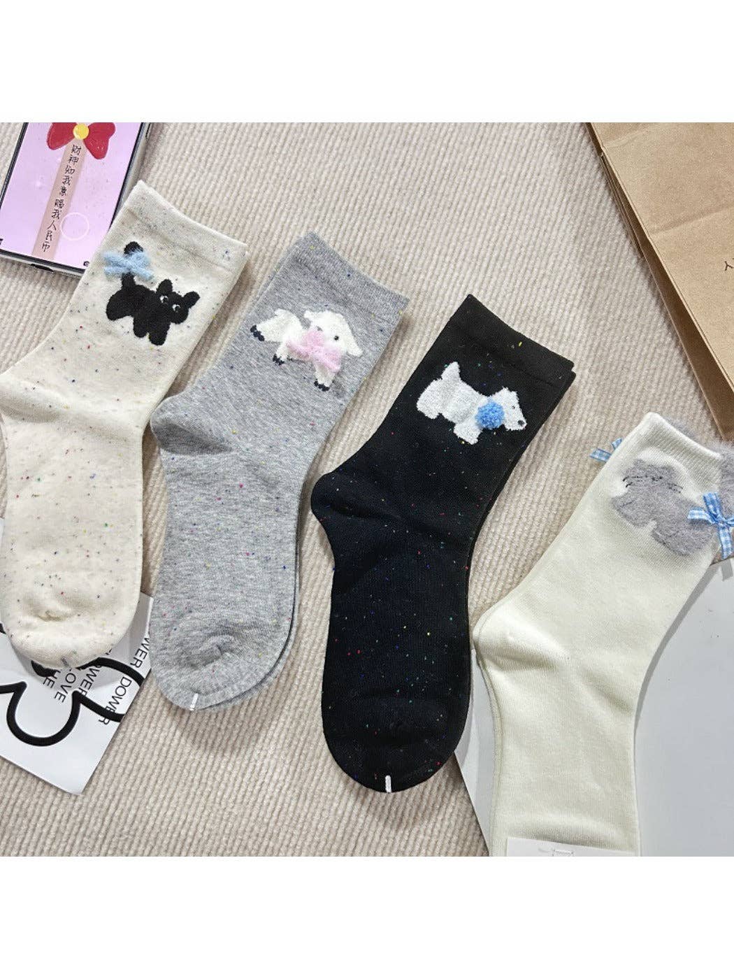 Funkyrel® Atzbranding Limited - Vendita all'ingrosso Calzini - Donna - Rufia - Calzini Invernali da Donna con Motivo di Animali Cartoon12