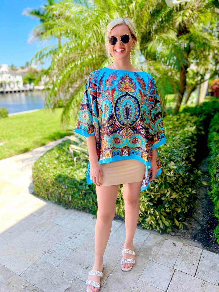 Stacy Bradley Design - Wholesale Tunic - Women's - Tunic Colors of a Peacock