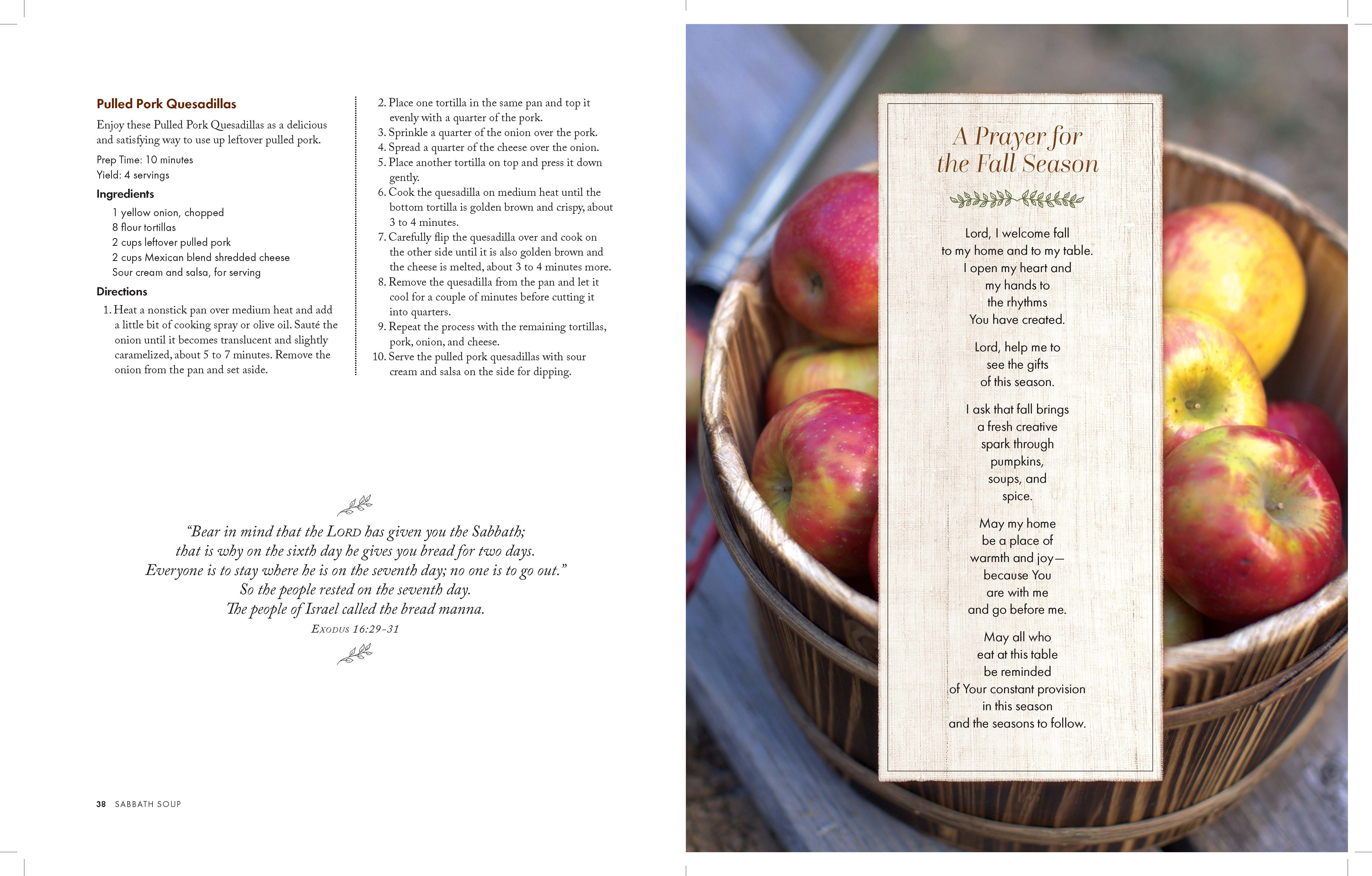 Harvest House Publishers Gift & Specialty Books - Wholesale Cookbooks & Food - Sabbath Soup:  Weekly Menus and Rhythms10