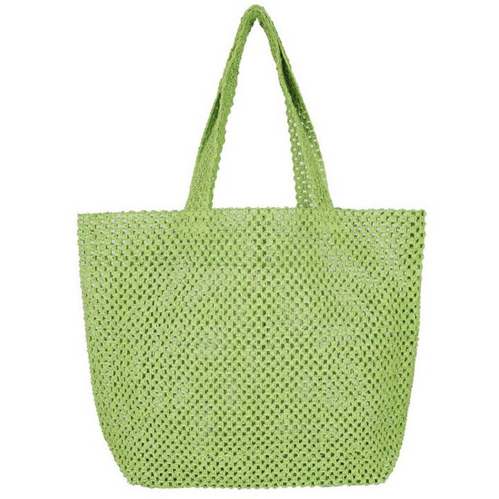 3AM BY H&D ACCESSORIES – Engroshandel Strandtaske – MASSIV HÆKLET HALMPOSE6