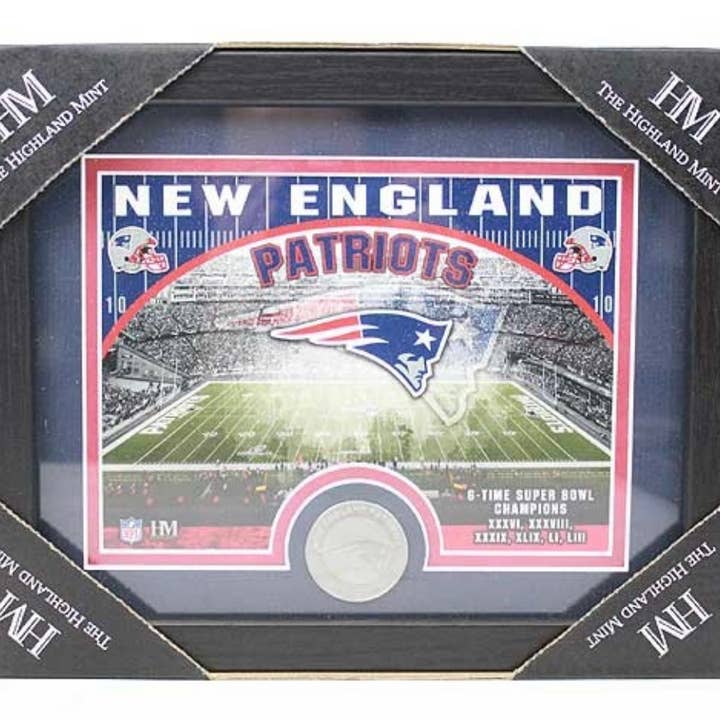 Collectible Highland Mint 11"x9" With Minted Coin- Patriots for wholesale by St. Louis Wholesale LLC