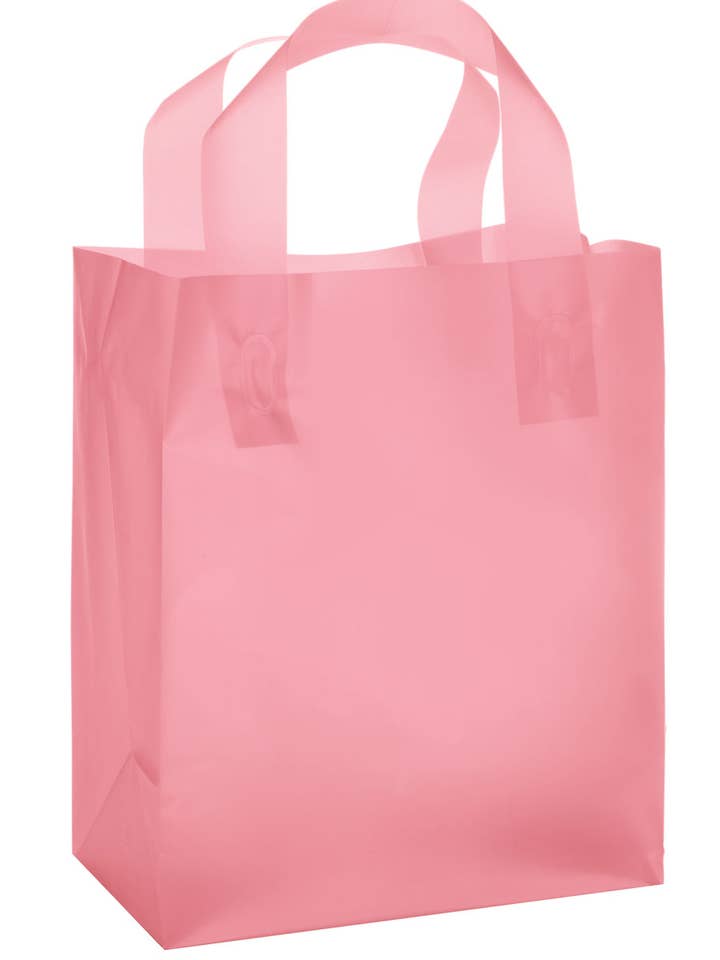 Frosted Retail Shopping Bags for wholesale by Store Supply Warehouse