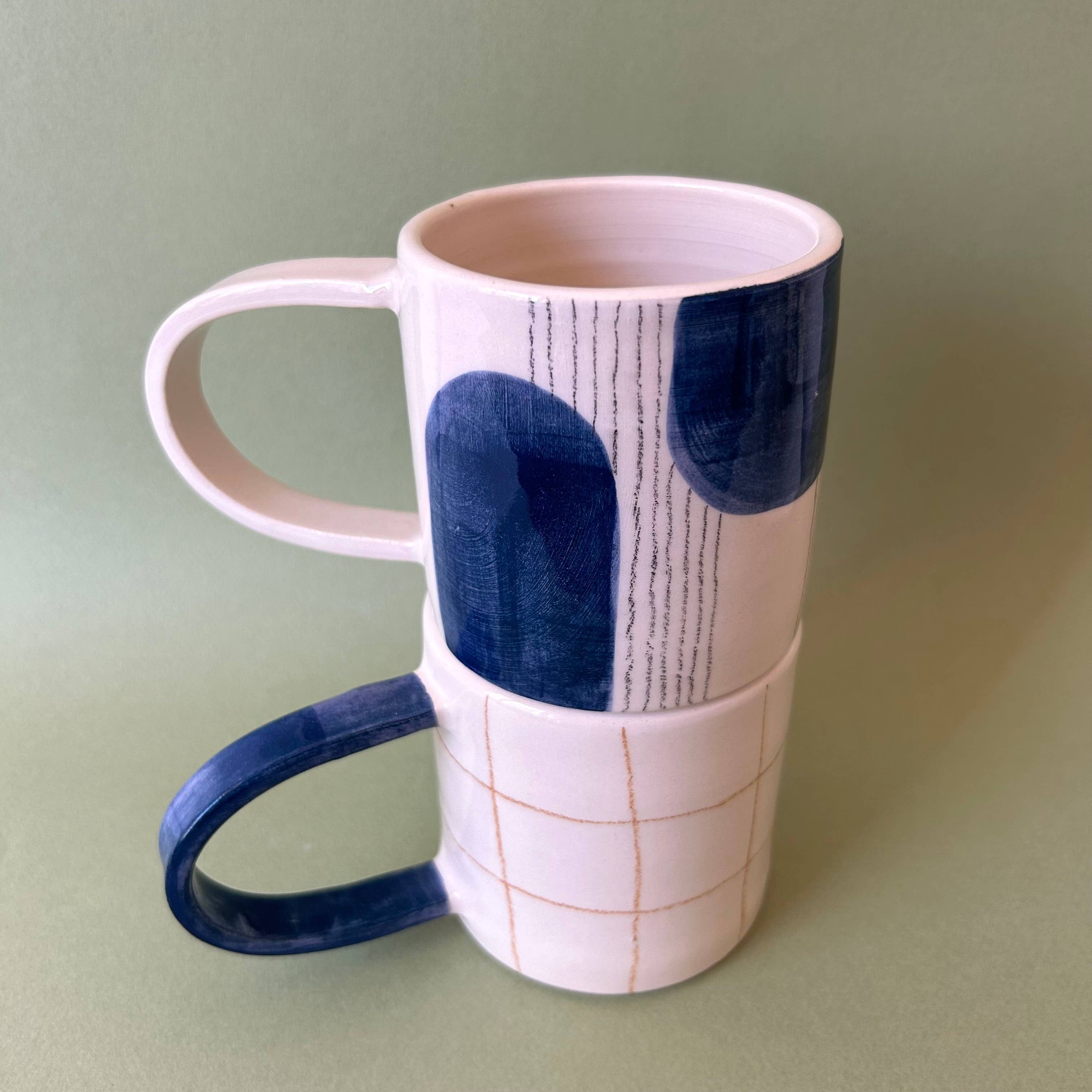 Odeon Studio - Wholesale Coffee Mug - Blue Sagome Mug2