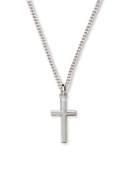 Sterling Silver Cross Necklace, 9/16″ for wholesale by H.J. SHERMAN COMPANY, INC.