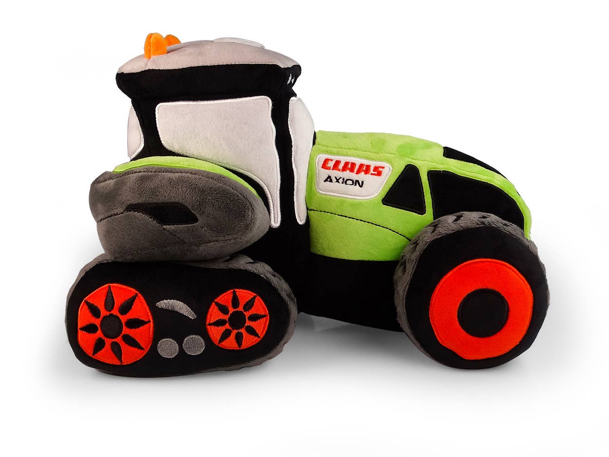 American Hobbies & Merchandising - Vente Peluche – enfant et bébé - Jouet en peluche souple UH Kids Claas Axion avec Half Tractor4