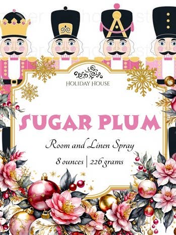 Sugar Plum Room Spray for wholesale by Holiday House Interiors