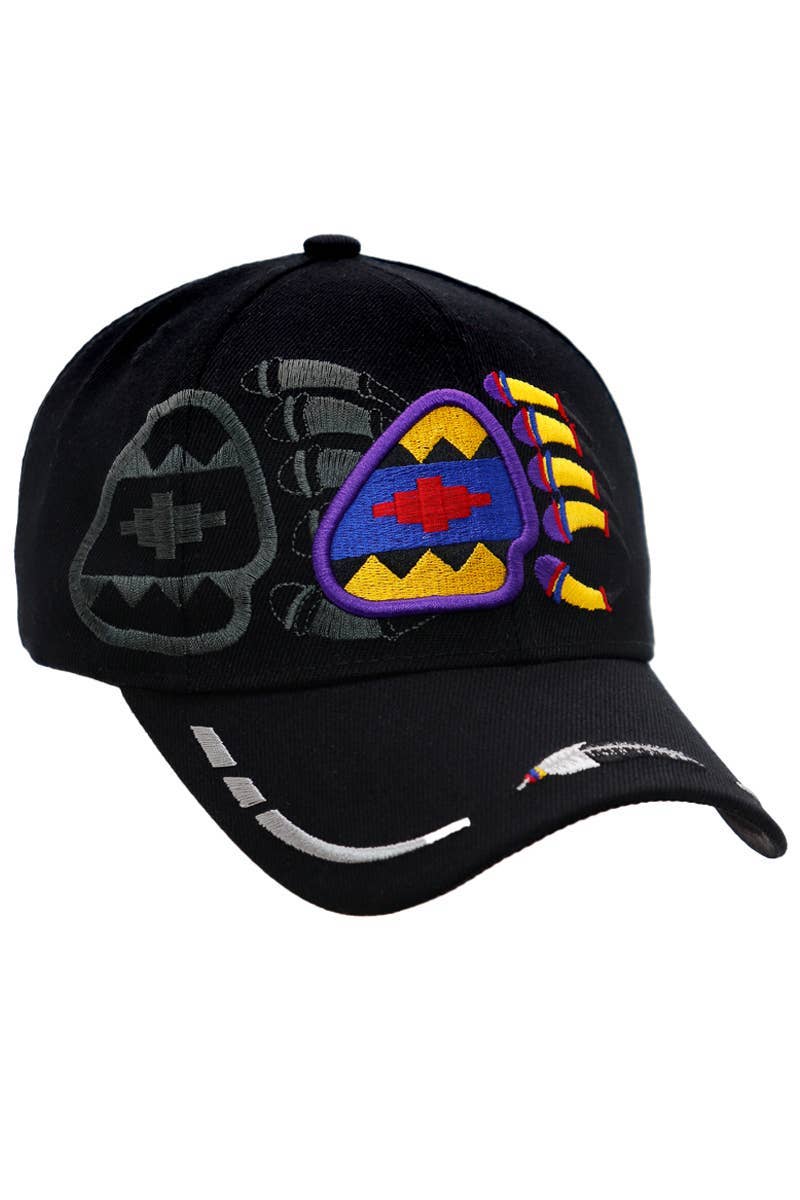 Cap Zone - Wholesale Baseball Cap - Unisex - Native Pride Bear Claw Velcro Back Baseball Cap0