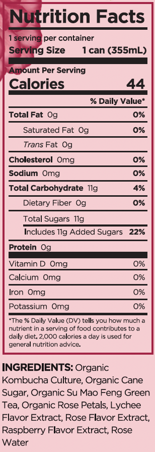 Alive & Well Kombucha - Wholesale Kombucha - Rose Petal & Lychee Kombucha4