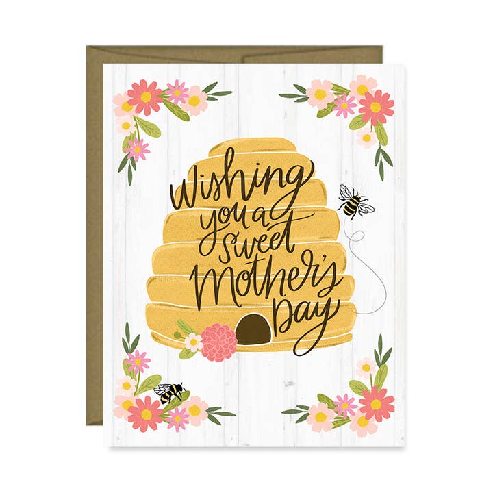 Wishing you a sweet Mother's Day, Beehive Happy Mother's Day for wholesale by Pen & Paint
