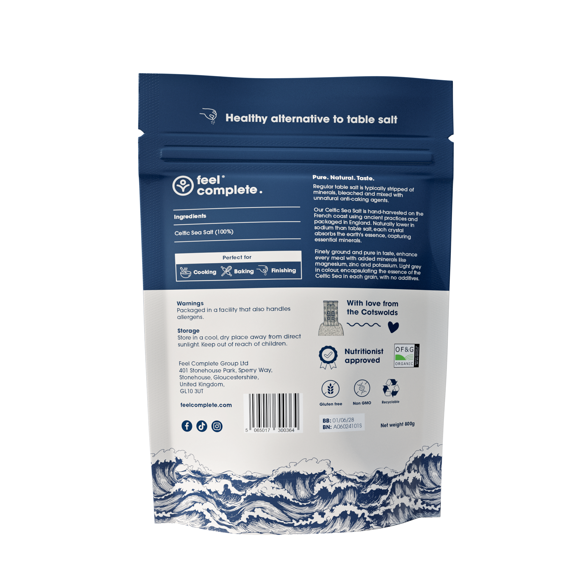 Feel Complete - Wholesale Salt - Celtic Sea Salt (Fine & Dry)9