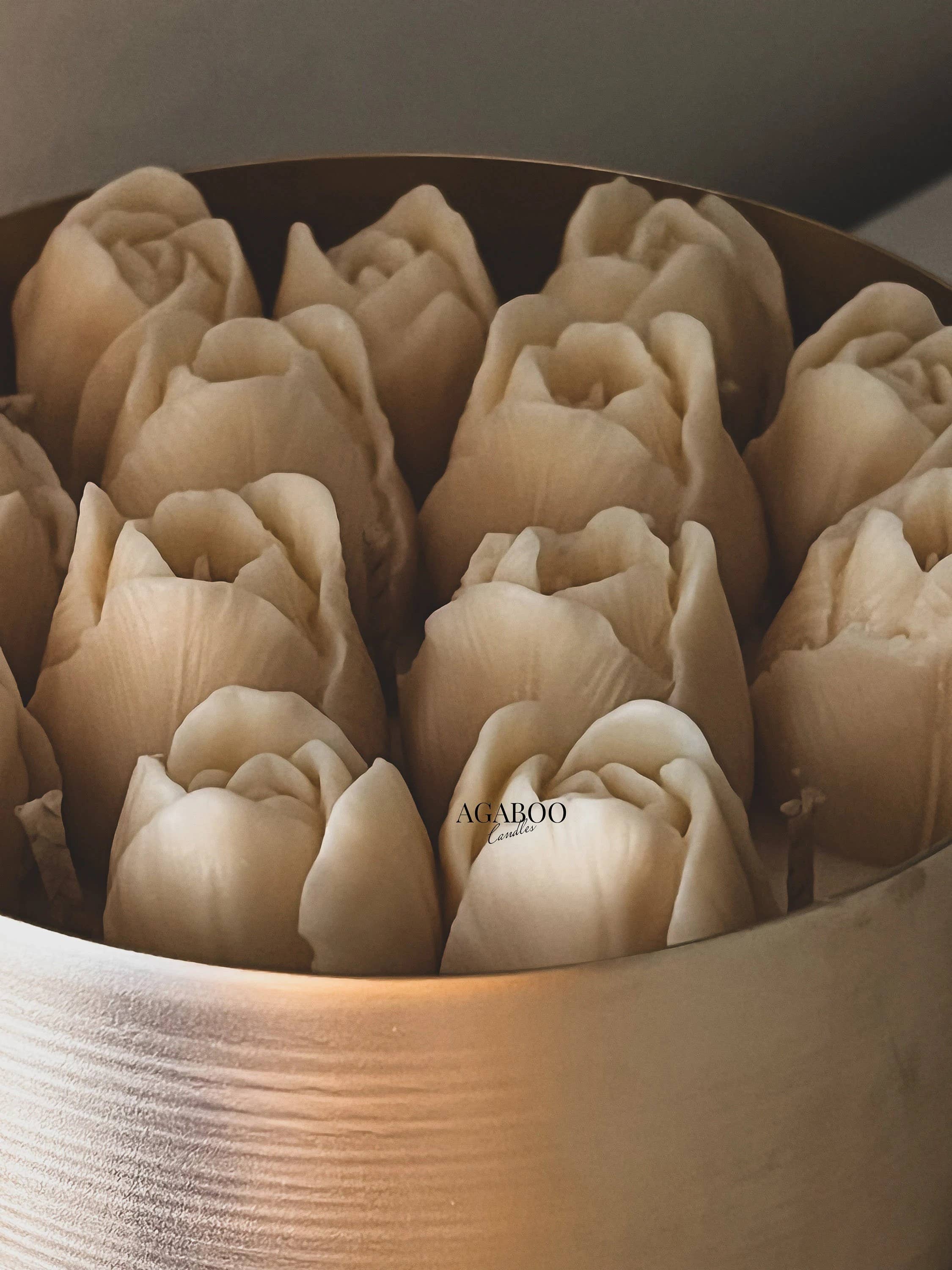 Agaboo Candle - Wholesale Novelty Candle - Huge 40oz Floral Vase Candle with tulips 40 oz - Container9