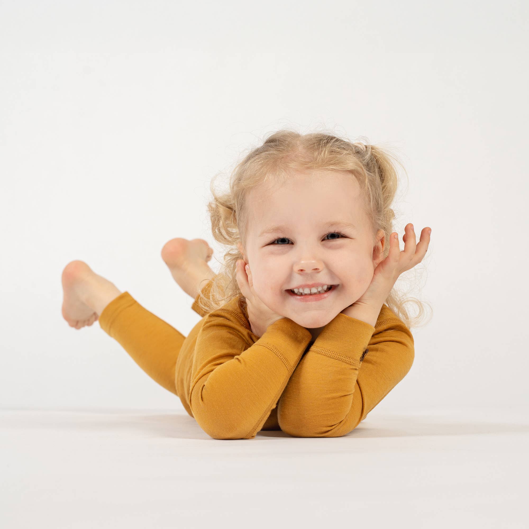 menique - Venta al por mayor Conjunto de camiseta y pantalón - Niños - Conjunto de pijama térmico de lana merino natural para niños3