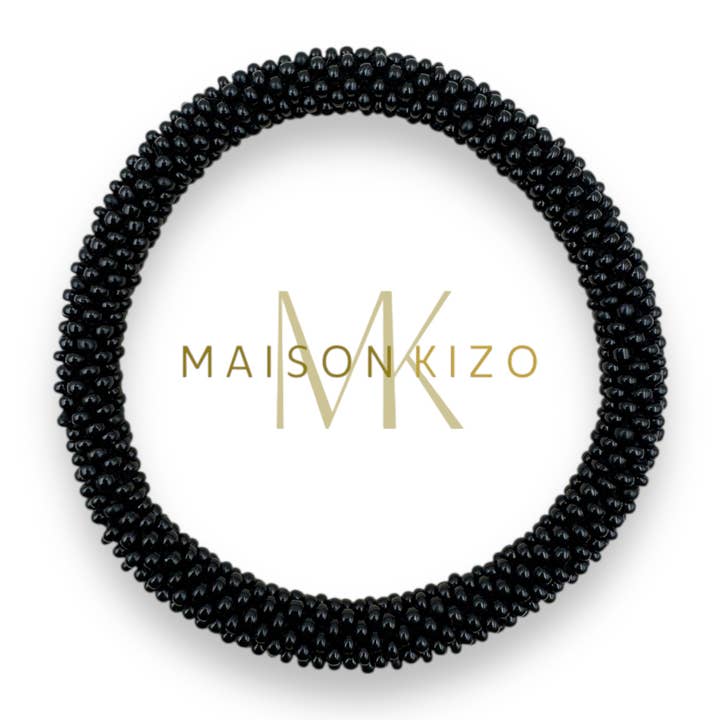 MAISON KIZO – wholesale Pärlarmband – Svart nepalesiskt armband