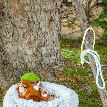 Glow Pups – wholesale Pet bed – Dog – Calming Faux Fur Dog Bed with Memory Foam Bolster23