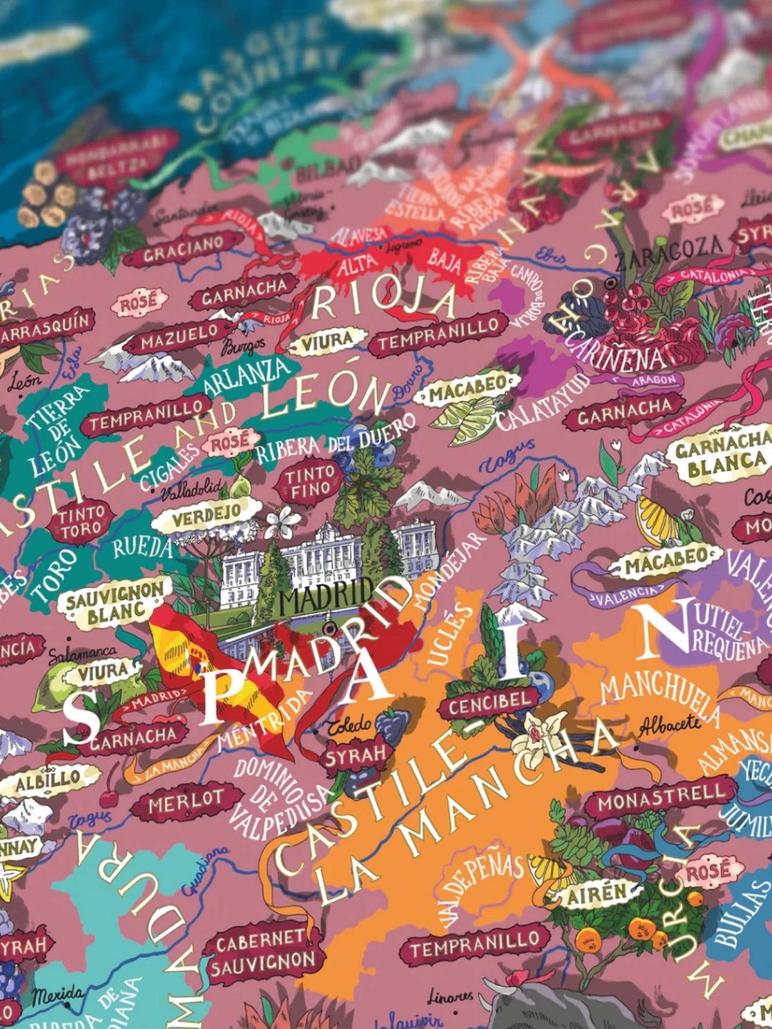 Water & Wines - Vendita all'ingrosso Puzzle - Adulti - Puzzle Vini della Spagna4