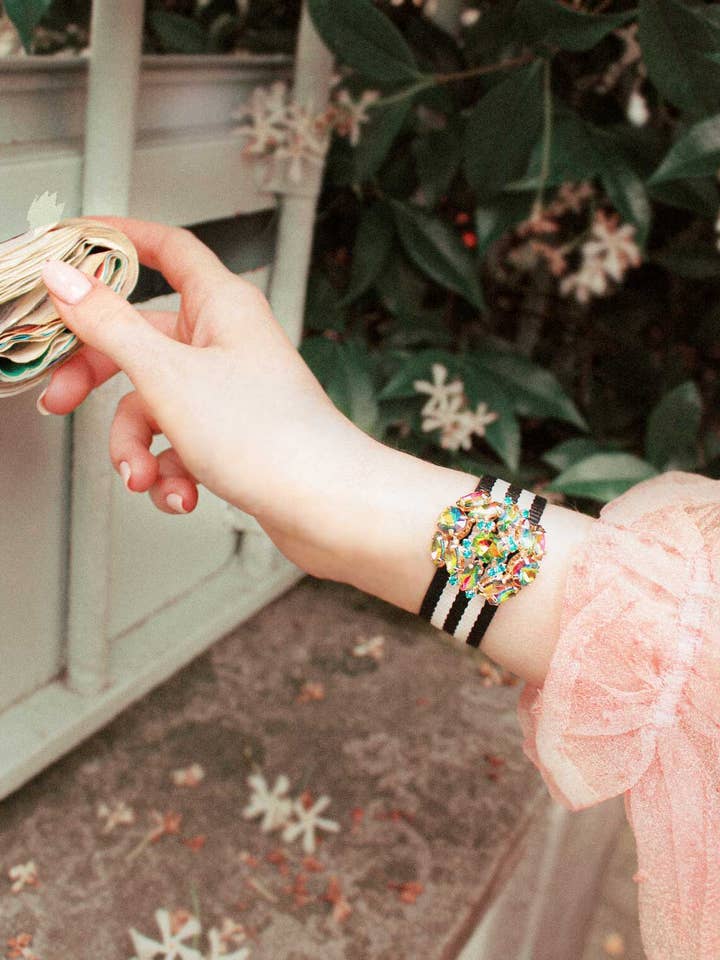 Armband Tanya svart/grå för wholesale av Froufrouz