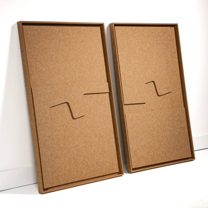 FeltArt Estile Soft Dune Camel Taille L 70 x 110 cm Lot de 2 pour la vente par FeltArt