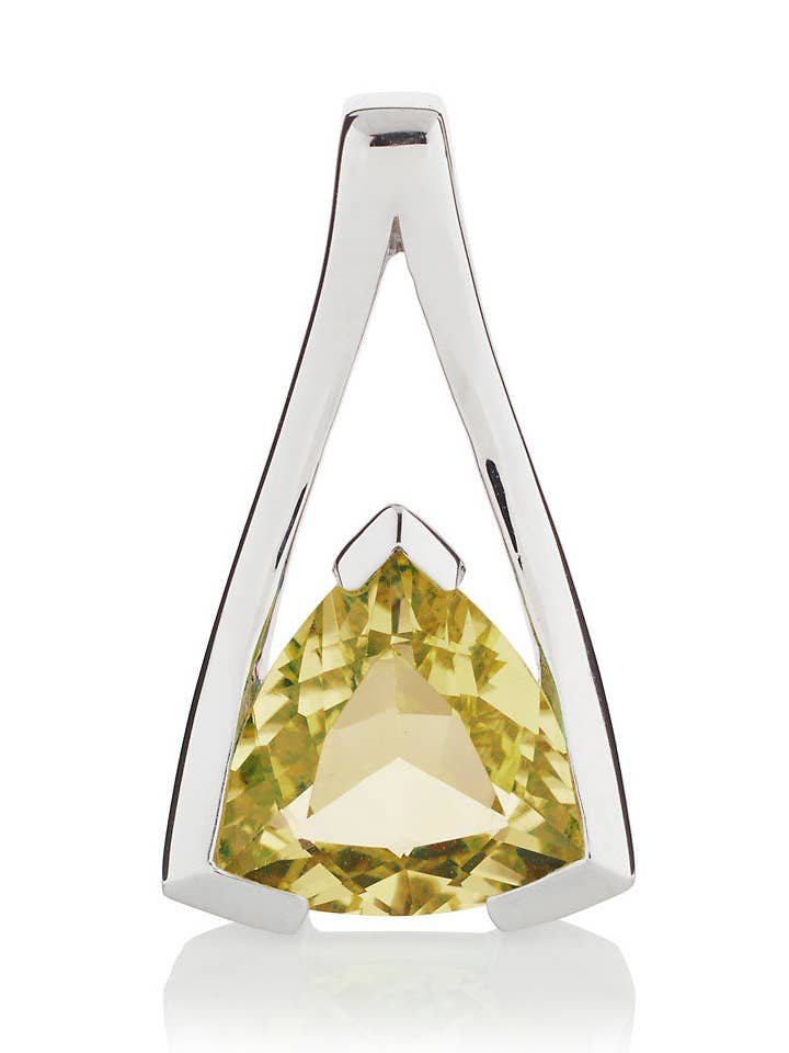 Ciondolo San Valentino in argento con quarzo limone per la vendita all'ingrosso da parte di Manja