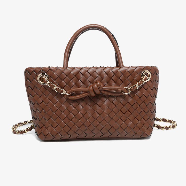 M2763 Fallon Woven Satchel Bag w/ Chain Dual Strap and other Purchase Wholesale fallon. Free Returns & Net 60 Terms on Faire trending on Faire.