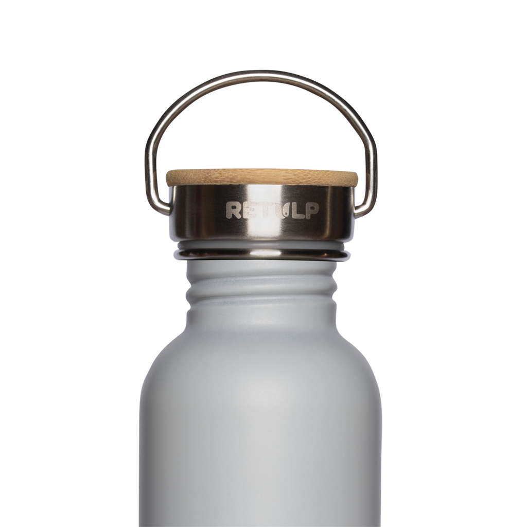 RETULP – Großhandel Trinkflaschen – RETULP Urban Trinkflasche aus Edelstahl, Grannies Grey, 750 ml2