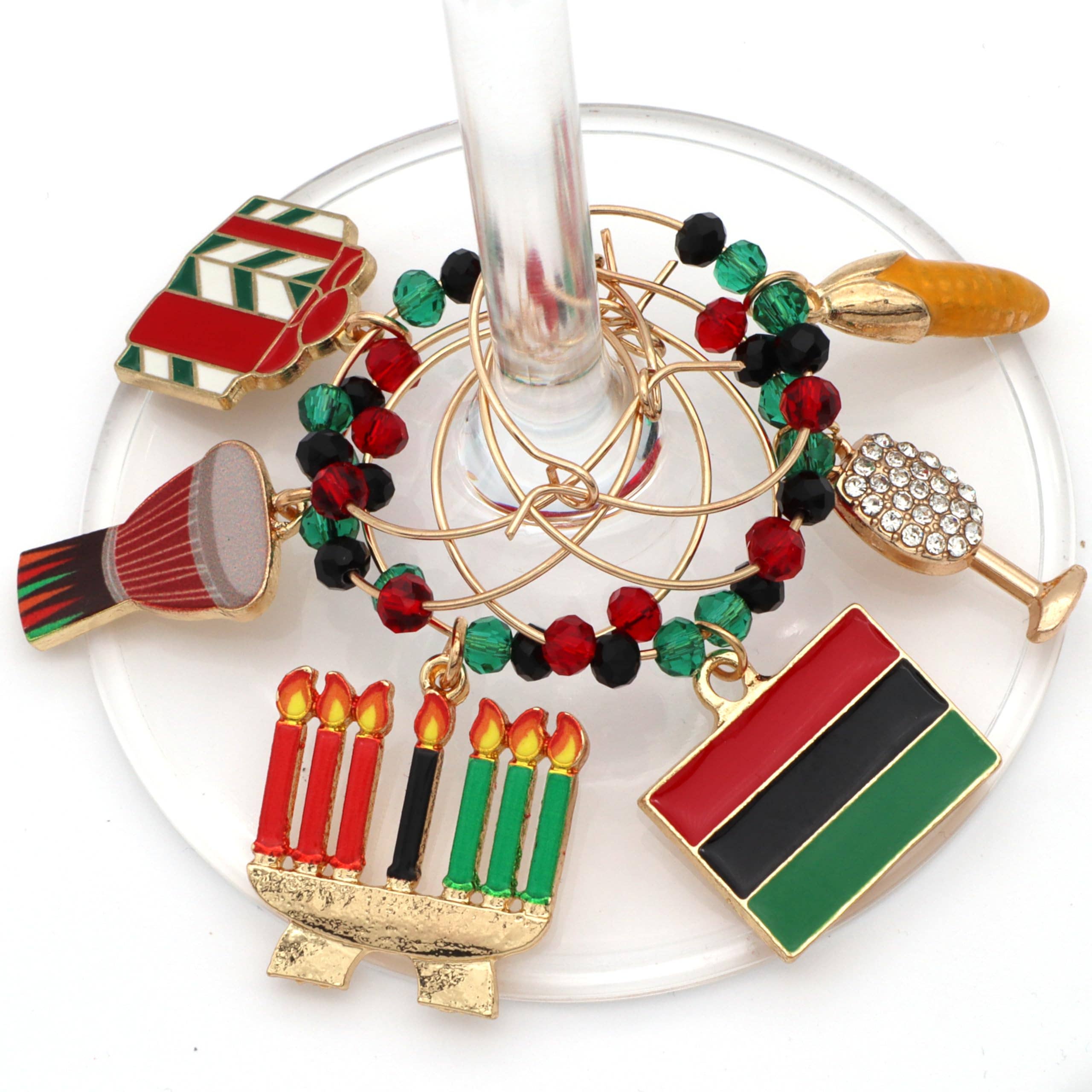 Serendipity - Wholesale Wine Charm - Kwanzaa Wine Charms | Unity, Faith, and Tradition1