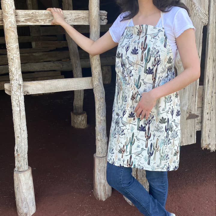 Cher the Fire - Wholesale Apron - Cotton Apron, Roadrunner After The Rain - Southwest cool2