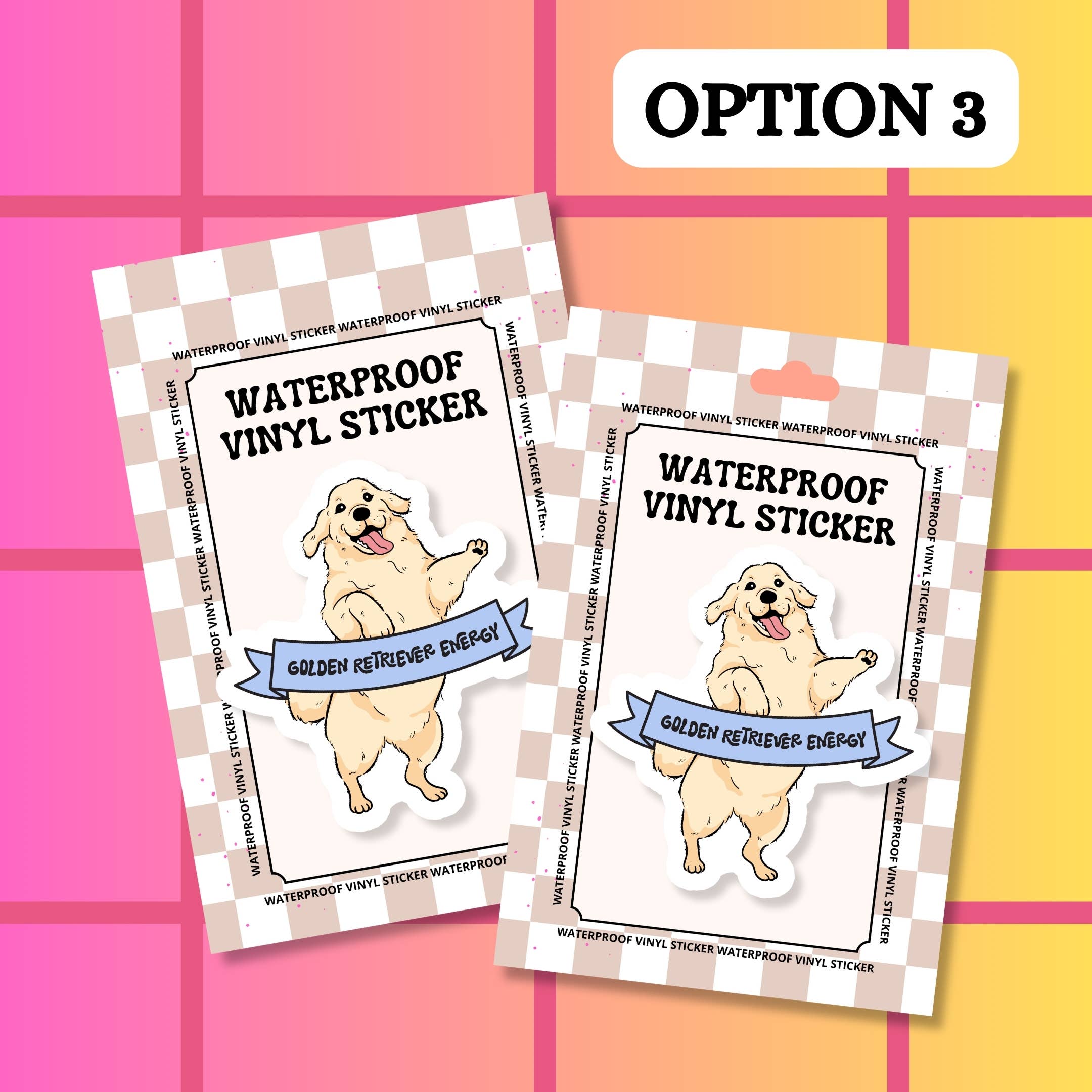 Stickers+ X Ashley Bexar - Wholesale Sticker - Golden Retriever Dog Dogs Dog Mom Waterproof Vinyl Sticker3
