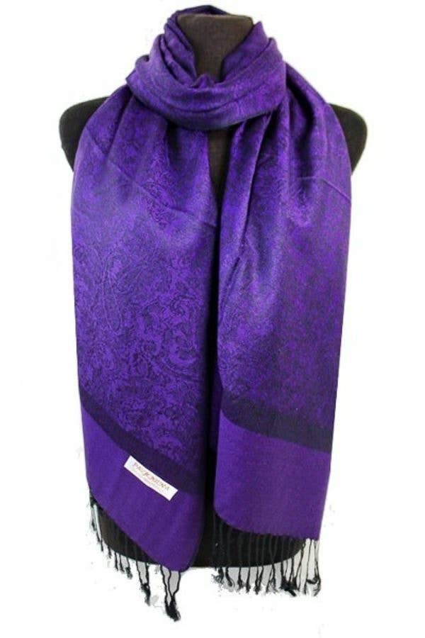 Cap Zone - Venta al por mayor Bufanda - Mujer - Chal de Pashmina con Estampado Cachemir de Colores20