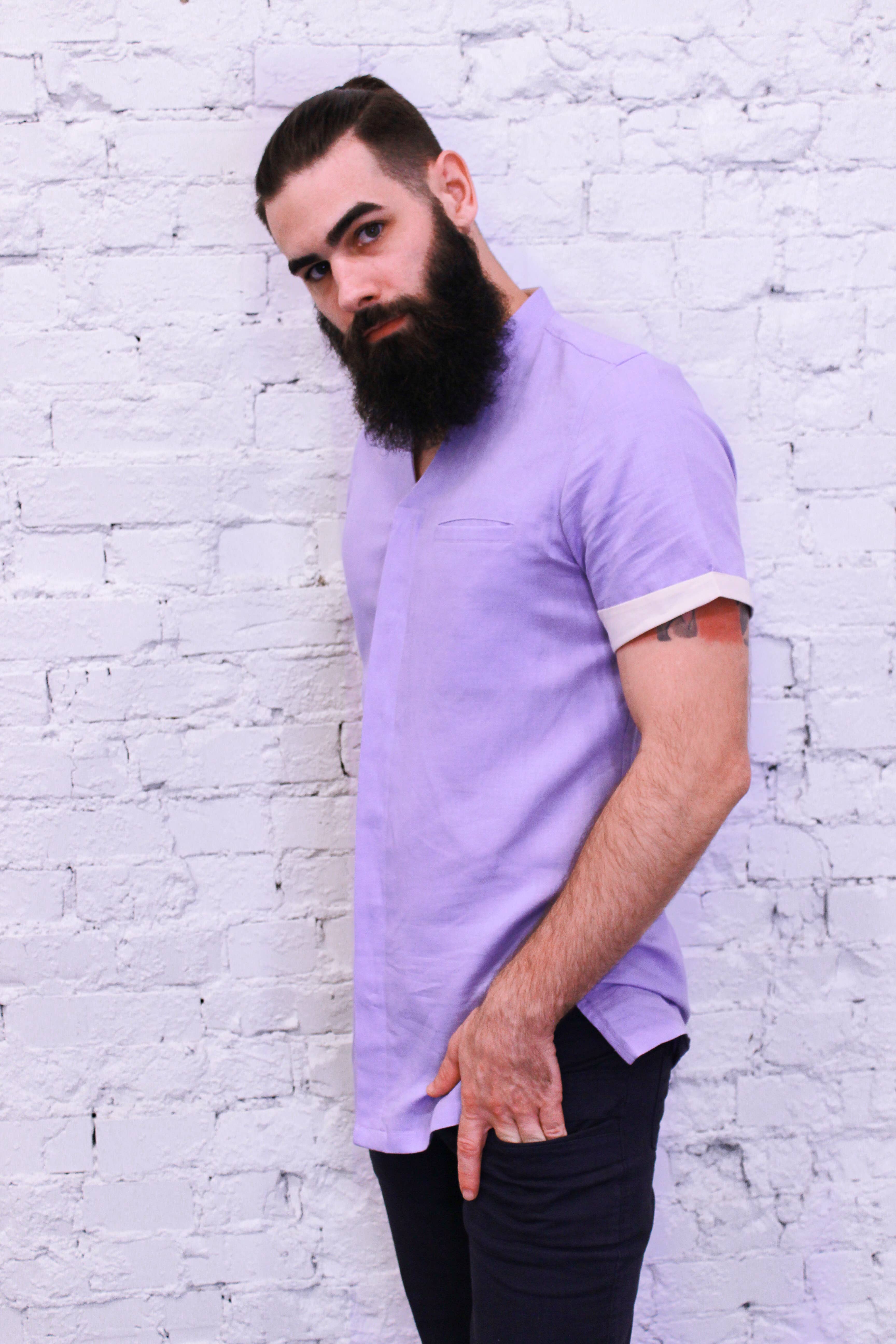 Am.A-Line Collections LLC - Wholesale Button Down Shirt - Men's - Glint Men's Short Sleeve Button Down Shirt3