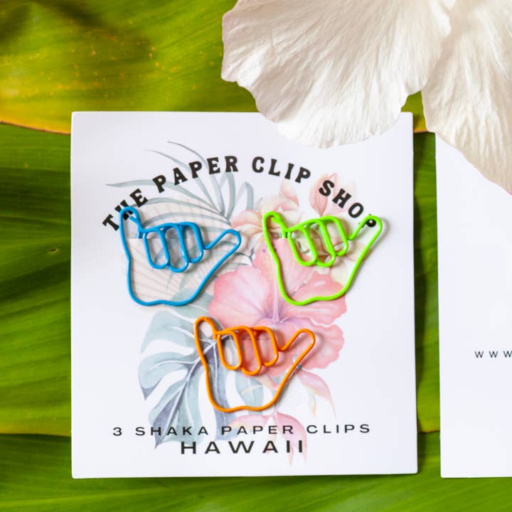 The Paper Clip Shop - Wholesale Paperclip - Hawaiian Shaka Paperclips - Multi-Color0