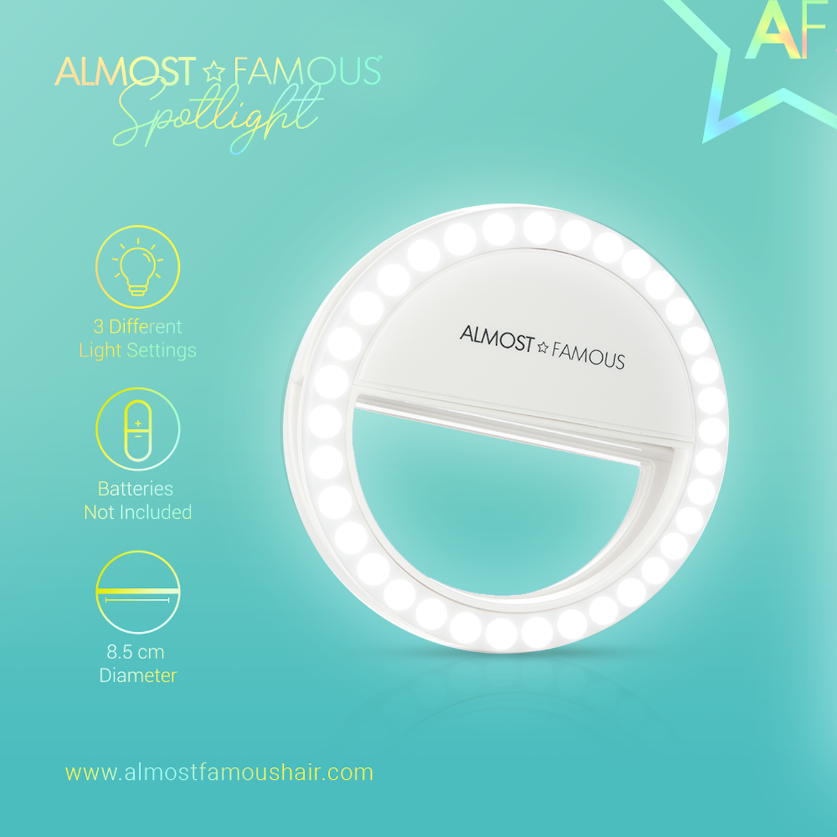 Almost Famous - Wholesale Ring / Selfie Light - “Spotlight” LED Selfie Ring Light – Clip-On Phone Light7