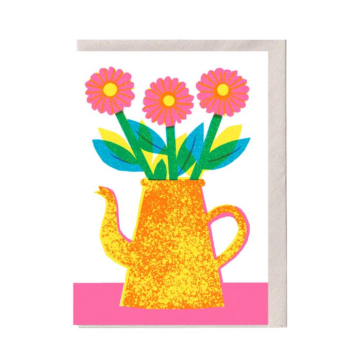 Coffee Pot A6 Card for wholesale by The Printed Peanut Homeware & Stationery