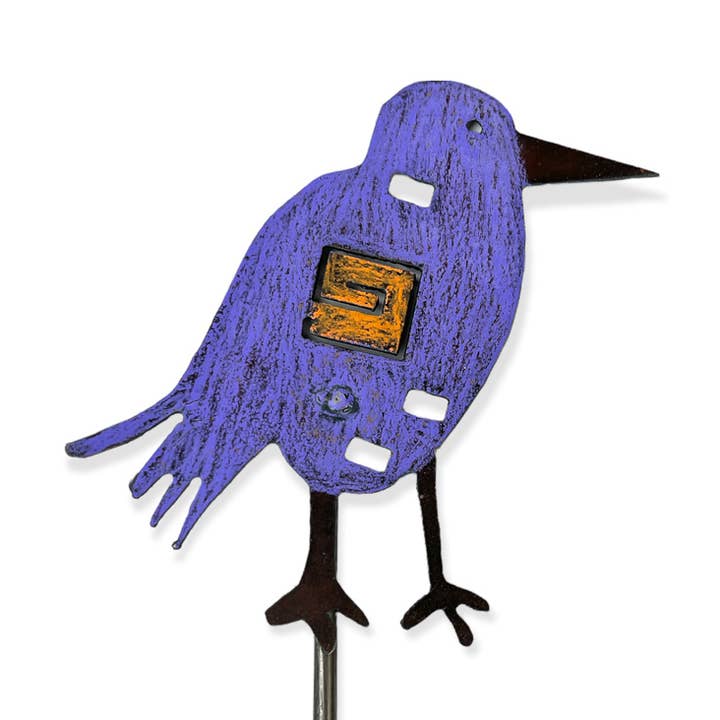 Garden Plant Stake bird southwestern garden tool eco recycle for wholesale by Whimsies