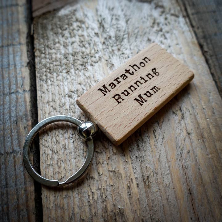 EllieBeanPrints - Wholesale Keychain - Unisex - Marathon Running Mum/Dad Key Ring | Running KeyringÂ