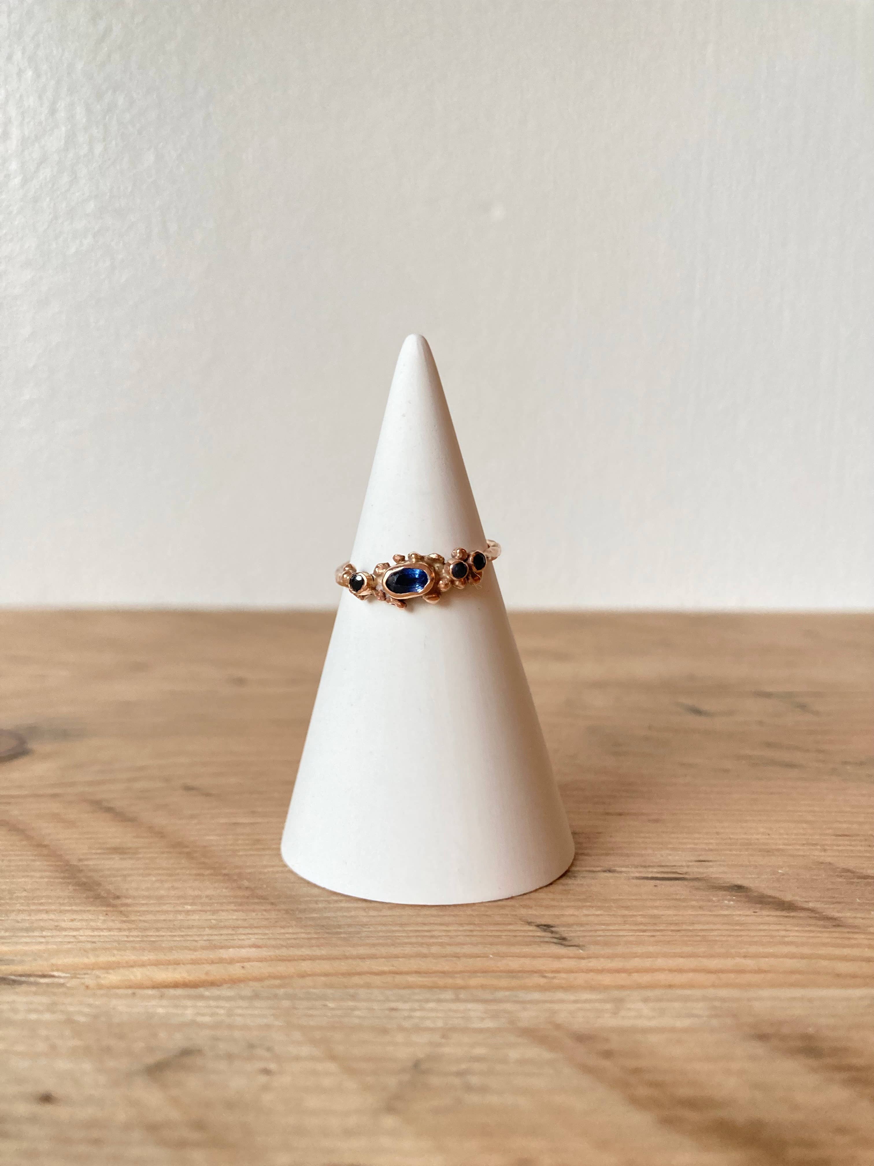 Piece by Jackson - Wholesale Jewelry Stand & Display - Hand Poured Jesmonite Ring Cone Display0