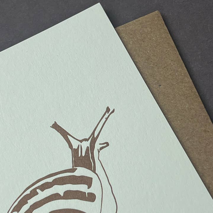 Penguin Ink – wholesale Everyday greeting card – Snail Card1