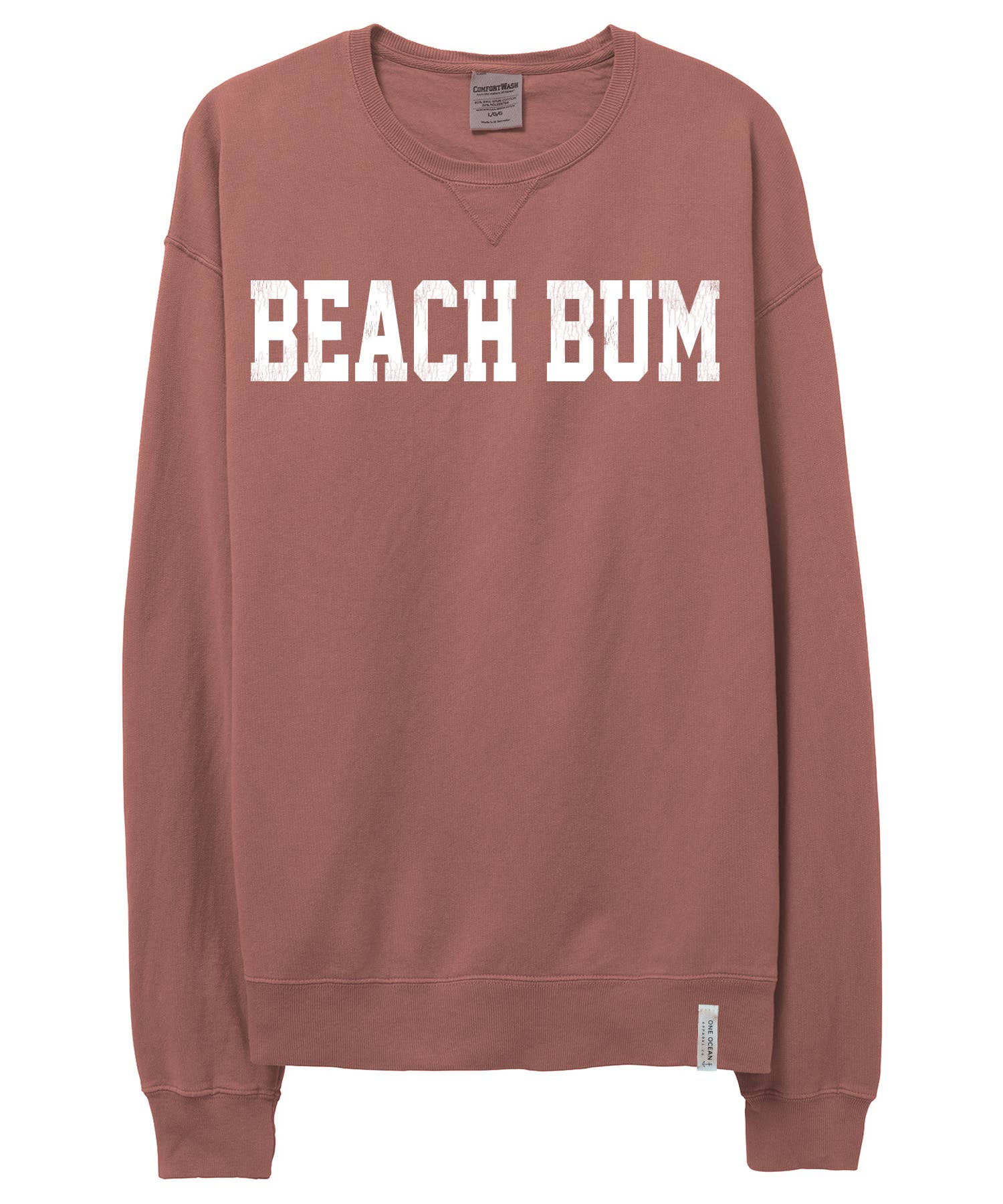 One Ocean Apparel Co.. - Wholesale Graphic Sweatshirt - Unisex - BEACH BUM Crewneck - CUSTOM COLORS1