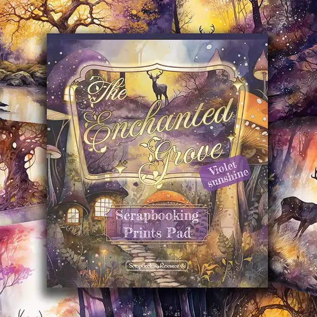 O Bosque Encantado - Violet Sunshine por atacado de Scrapbook Resource Co