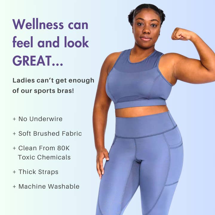 Oya Femtech Apparel - Wholesale Sports Bra - Women's - Cooling Compression Bra - Sensitive Skin11