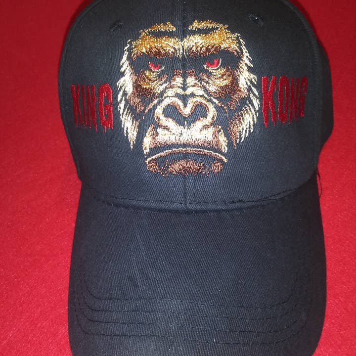 King Kong Bestickte Hut/Mütze, Schwarz für den Großhandel von Holiday Traditions