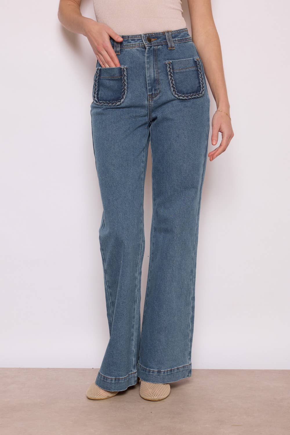 MYSTERY JANE - Vendita all'ingrosso Jeans - Donna - Jeans bohemien modello A0051